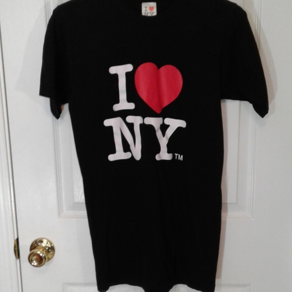 I love new York  black sz md official t shirt top